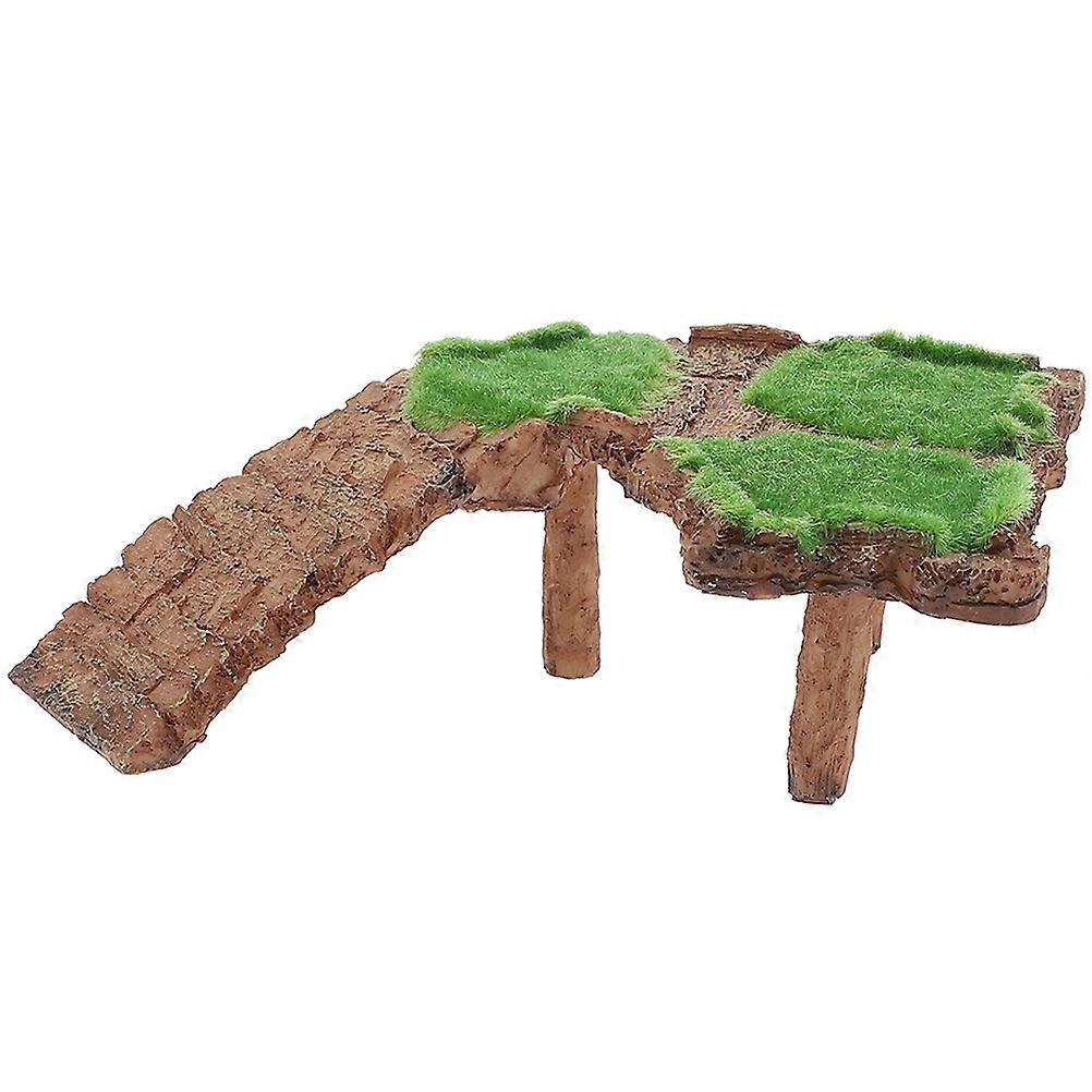 Turtle Basking Platform Resin Rockery for Aquatic Turtle Tank 1 Piece