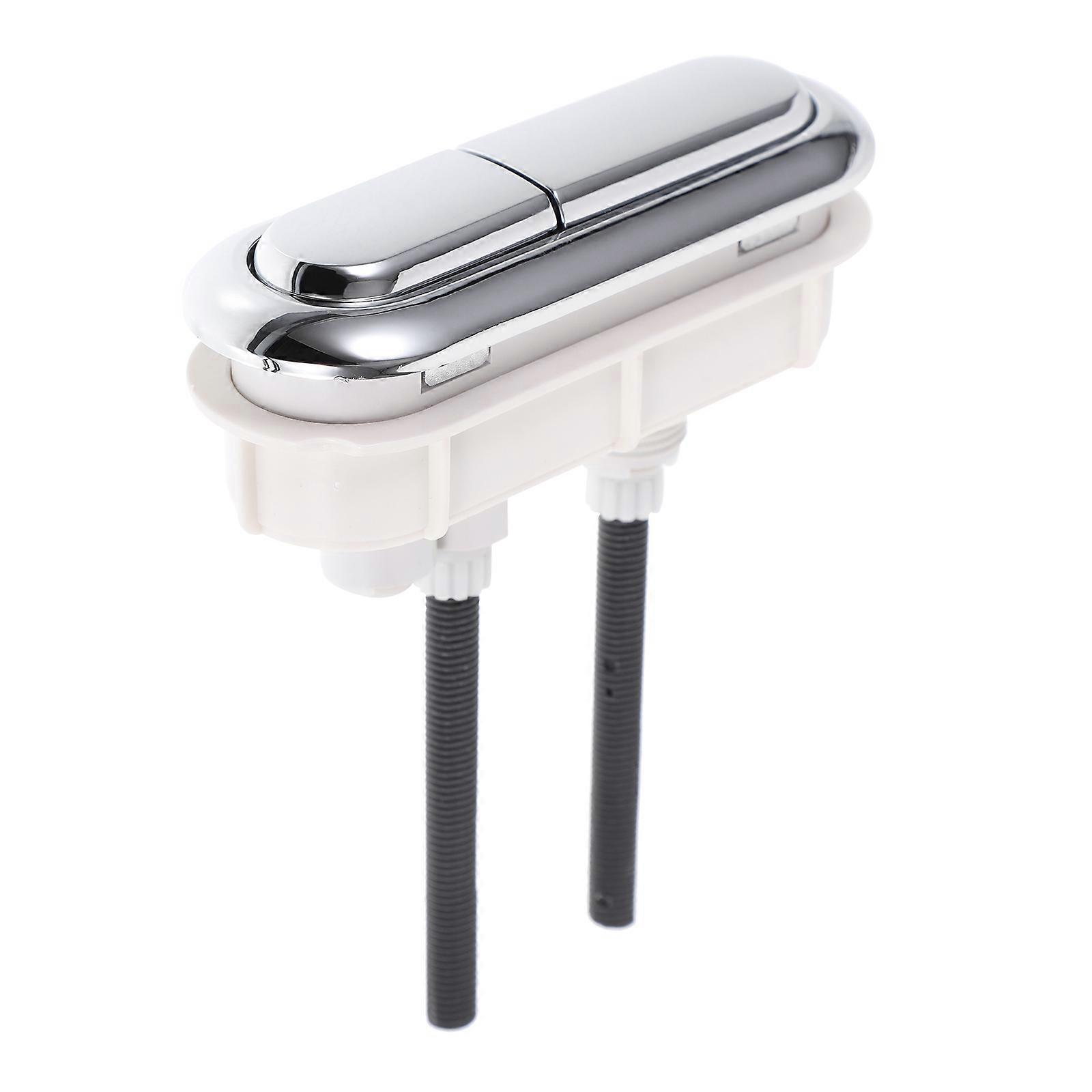 Toilet Dual Flush Button Tank Button Homeowners Water Saving Oval Shape 11.10X5.00X4.10cm Bathroom Toilet Push Button 1Pack