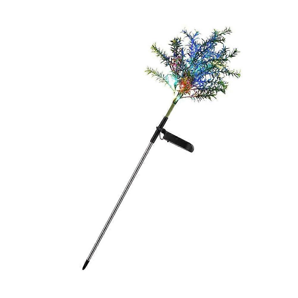 Solar Garden Lights PVC Material Christmas Tree Shape Red 1Pack For Pathway Lighting