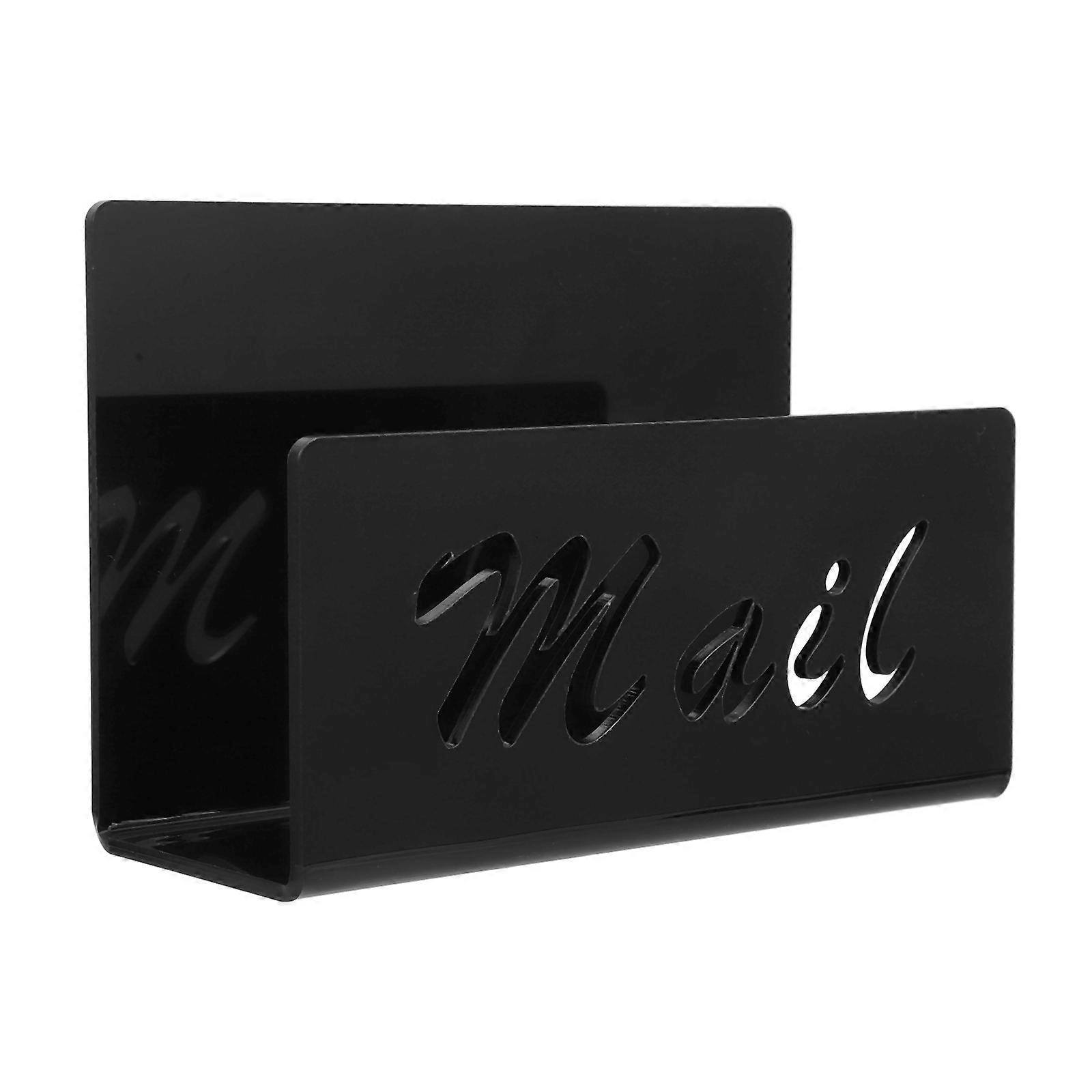 Mail Organizer Letter Holder Acrylic Home Office File Storage Modern Design 14.50X10.00X5.50CM 1Set