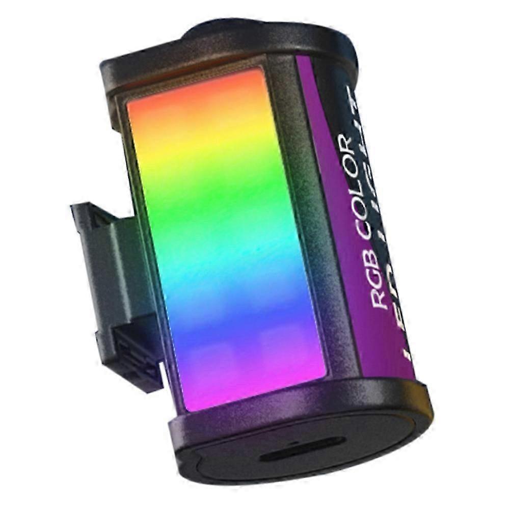 RGB Mini LED Light 400-750nM Camera Fill Light for Camera Lens Photography Vlog Live Streaming with