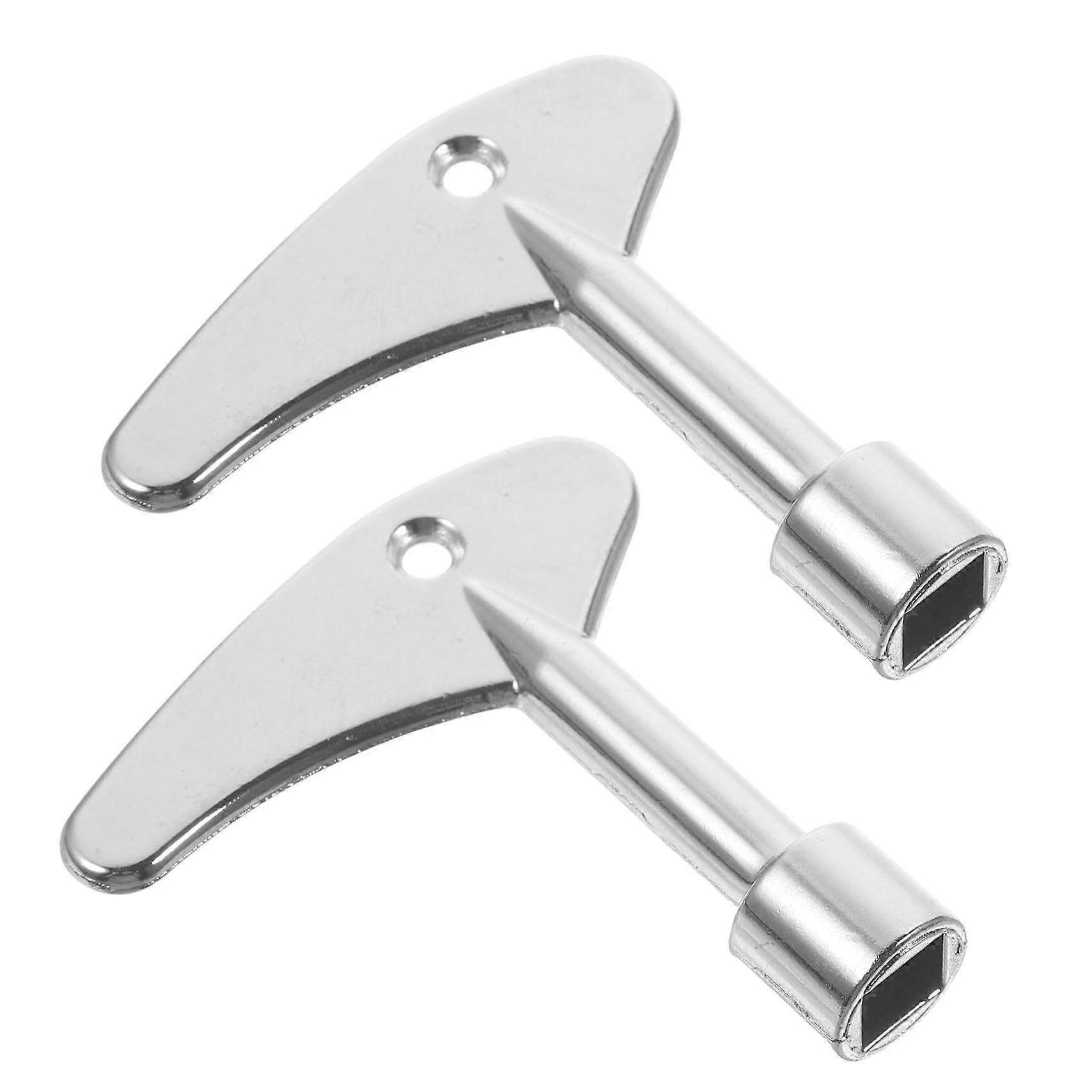 Drop Key 2-Piece Set for Electrical Control Cabinets, Water Connections, Lift Water Keys, Durable Material