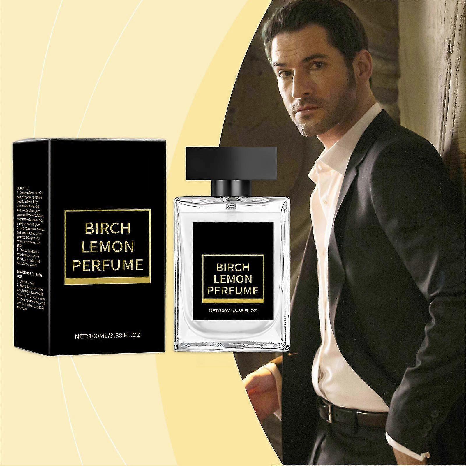 suitable for men's confidence perfume, fresh wood lemon lasting fragrance 100ml flye2053