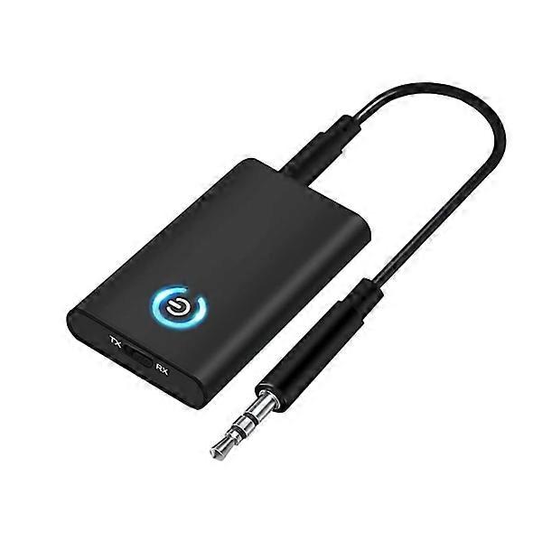 Bluetooth 5.0 transmitter & receiver, 2-in-1 3.5mm adapter.