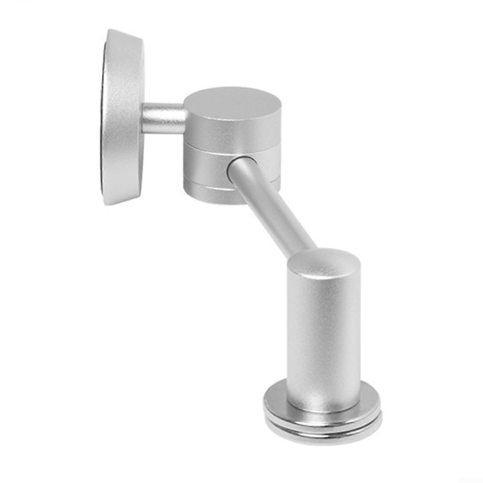 Magnetic Coffee Puck Screen Stand, Aluminum Frame for 58mm, 53mm, 51mm Espresso Filters, Rotatable, Foldable Design Tool (Silver)