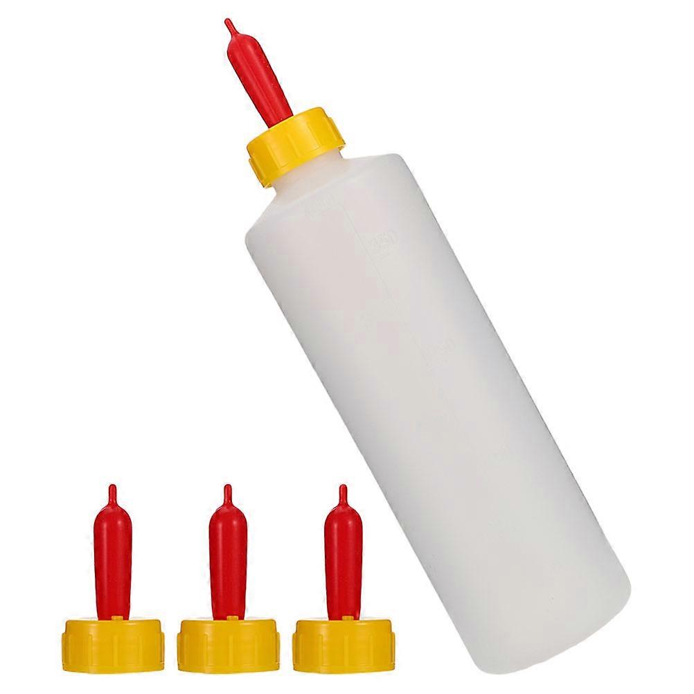 Reusable Lamb Feeding Bottle with Durable Leak Proof Design, Goat Milk Feeder with Pacifiers for Home Farm Livestock Care