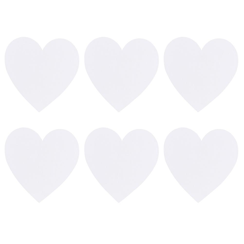Canvas Boards 6Pack Heart Shape 15X15cm Perfect For DIY Painting Indoor Outdoor Art Drawing Supplies
