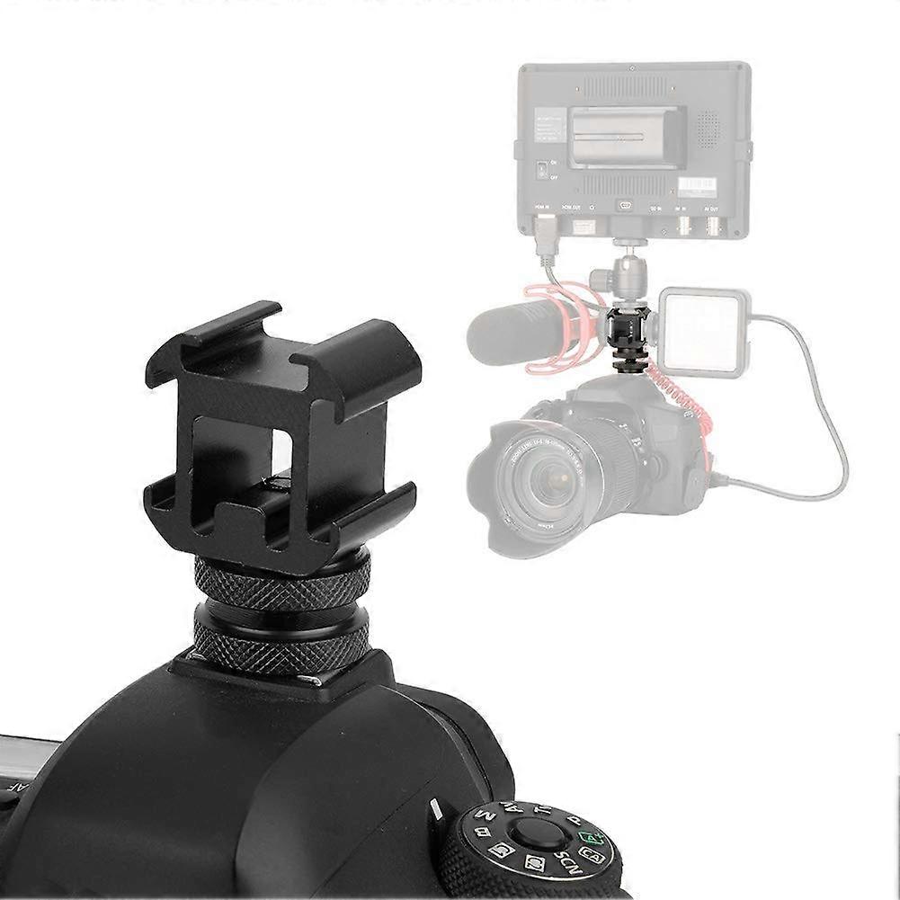 Hot Shoe Mounting Adapter for Camera, Adjustable Hot Shoe Base, Monitor Mount for Video and Audio Recording