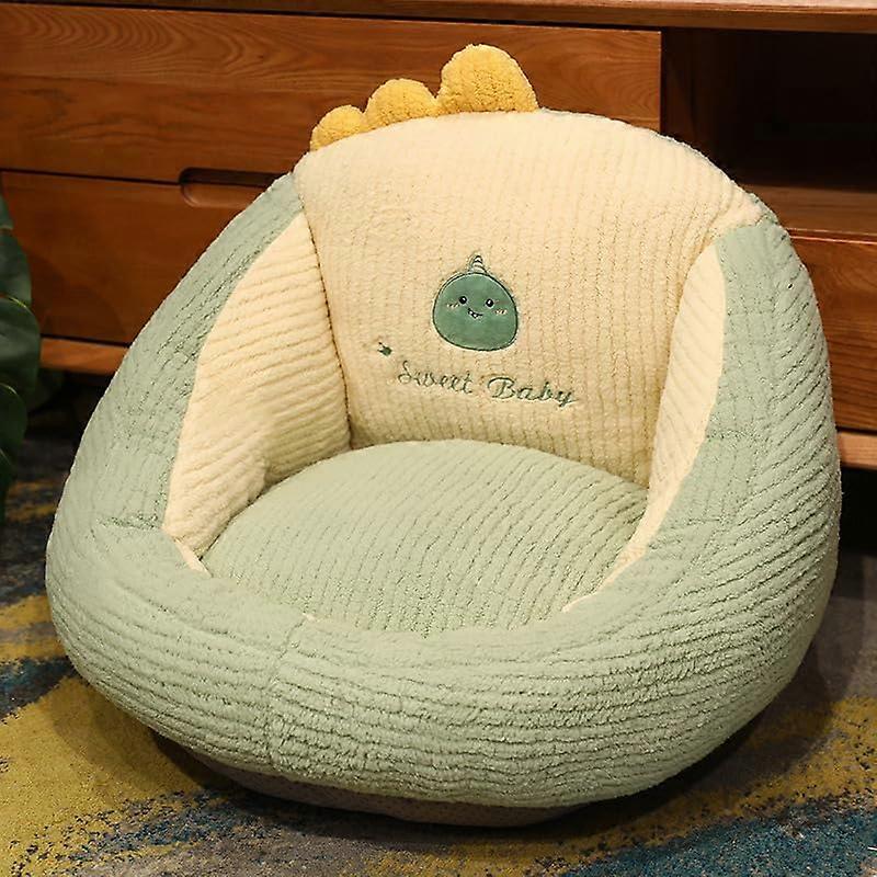 Thick Seat Cushion For Sofa And Dining Chairs Booster Seat Cushion With Backrest Soft Plush Green 45x30 Cm