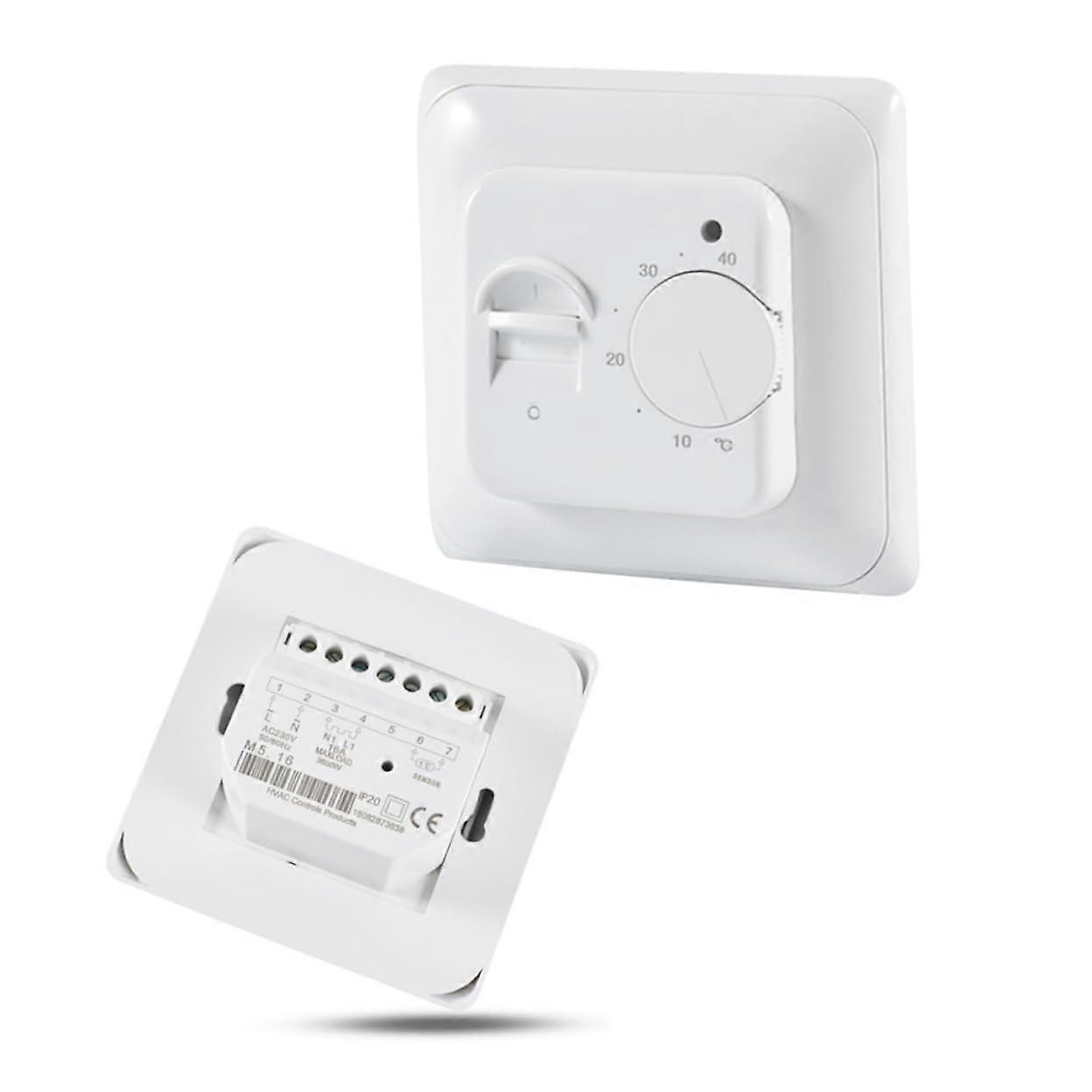 Thermostat Indoor Sensor Temperature Controller White Smart Home Compatible Digital Display Thermoregulator