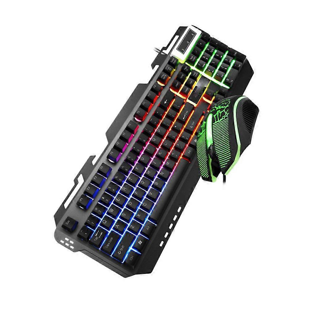 Keyboard Mouse Set Rgb Backlight Flat Fast Speed High Efficiency Creative Practical 1Set