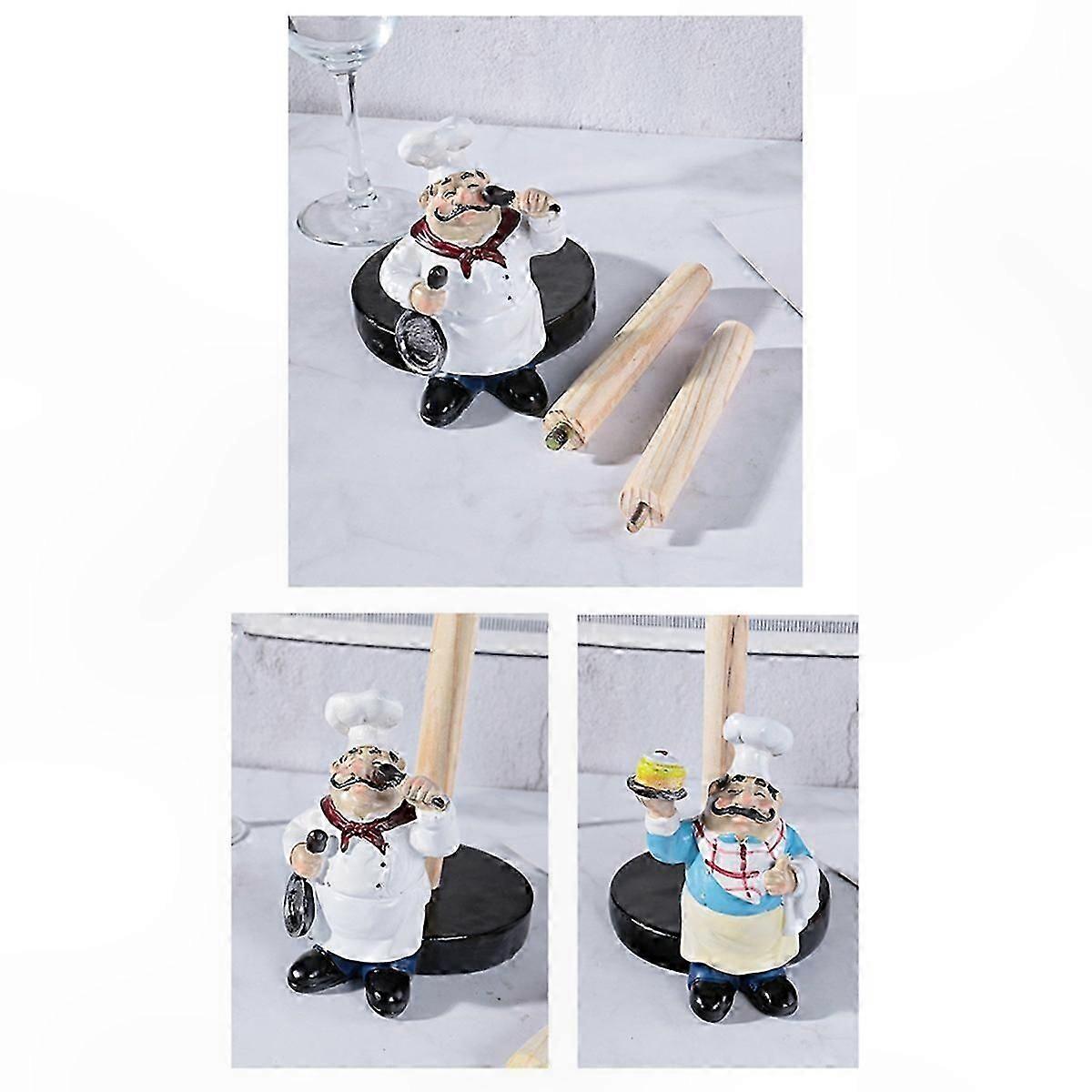 Porte-serviettes en papier de style européen avec design de chef pour une utilisation en cuisine