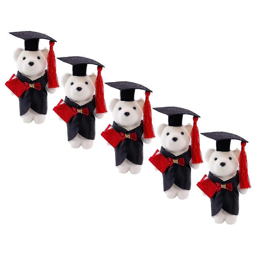 a refined and engaging product description for your **5pcs Graduation Bear Dolls**:
### 🎓 5pcs Graduation Bear Dolls – Cute Cartoon Stuffed