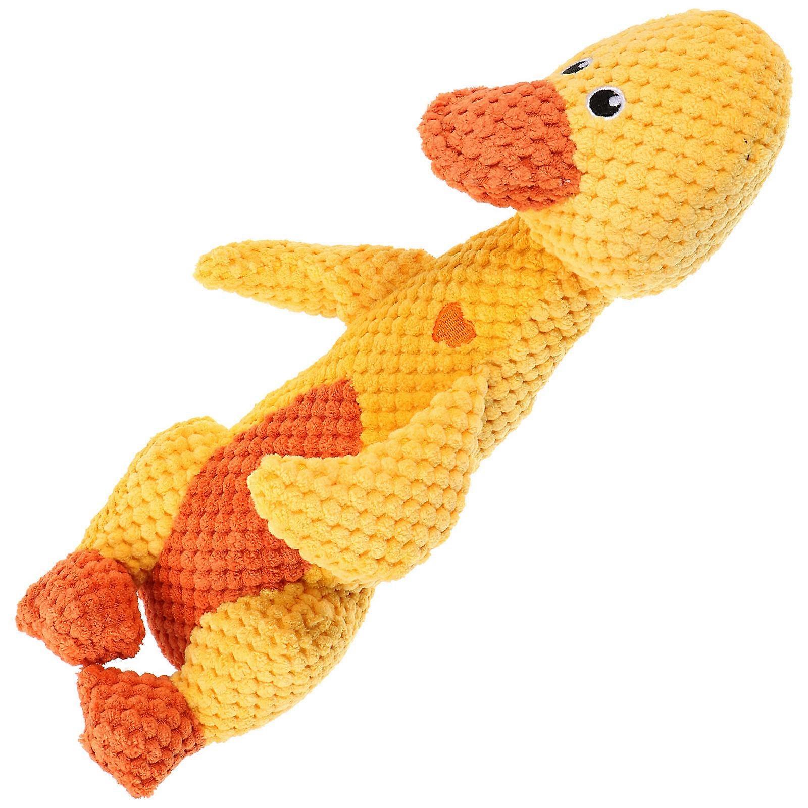 Animal Shaped Plush Dog Interactive Squeaky Chew Toy for Puppies Teething Relief for Indoor Play