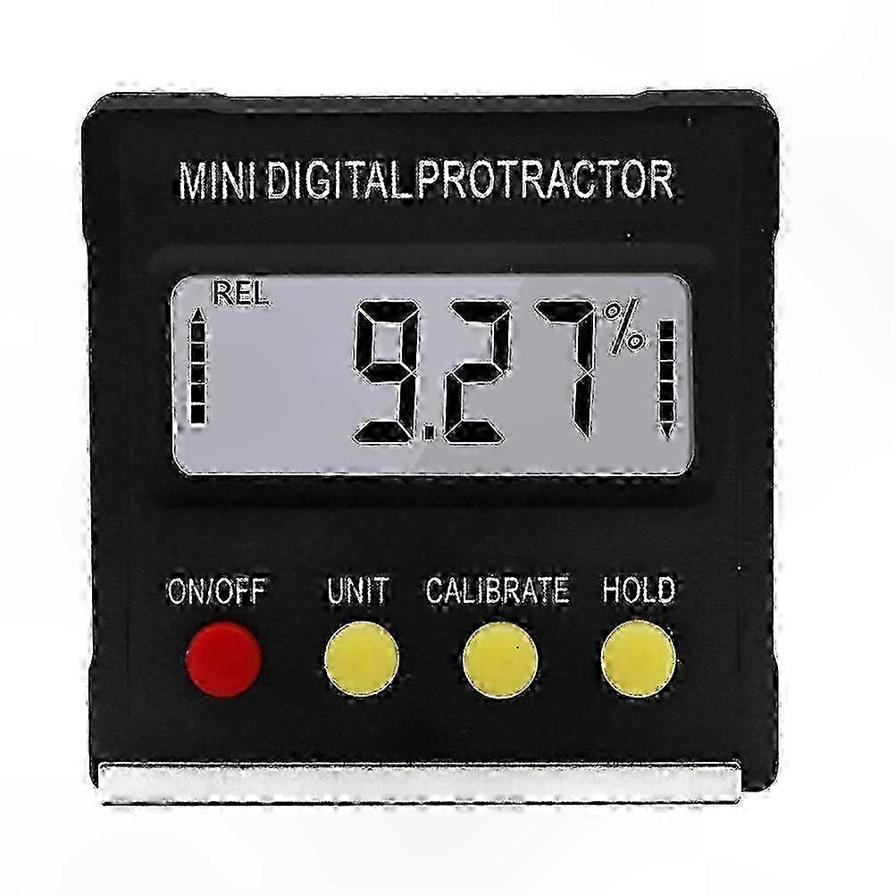 Mini Digital Inclinometer Angle Tool, 5.5x5.5cm, Black