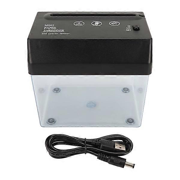 USB Paper Shredder Universal Mini Battery USB Powered Paper Cutting Machine for Office School Home