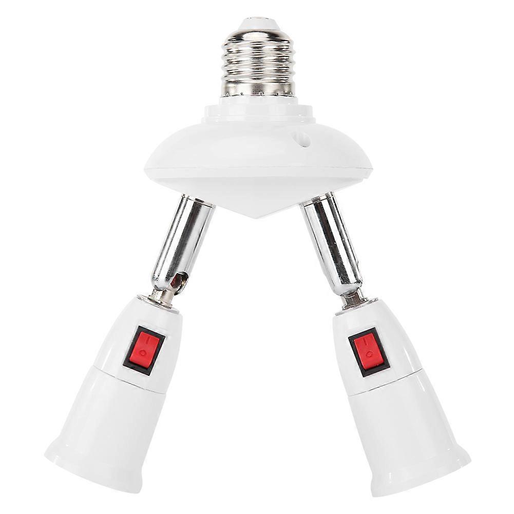 E27 Splitter 3/4 Heads Adapter Socket with LED Converter Y Shape Light Lamp Bulb Adapter Splitter Converter Screw Lamp Base Holder
