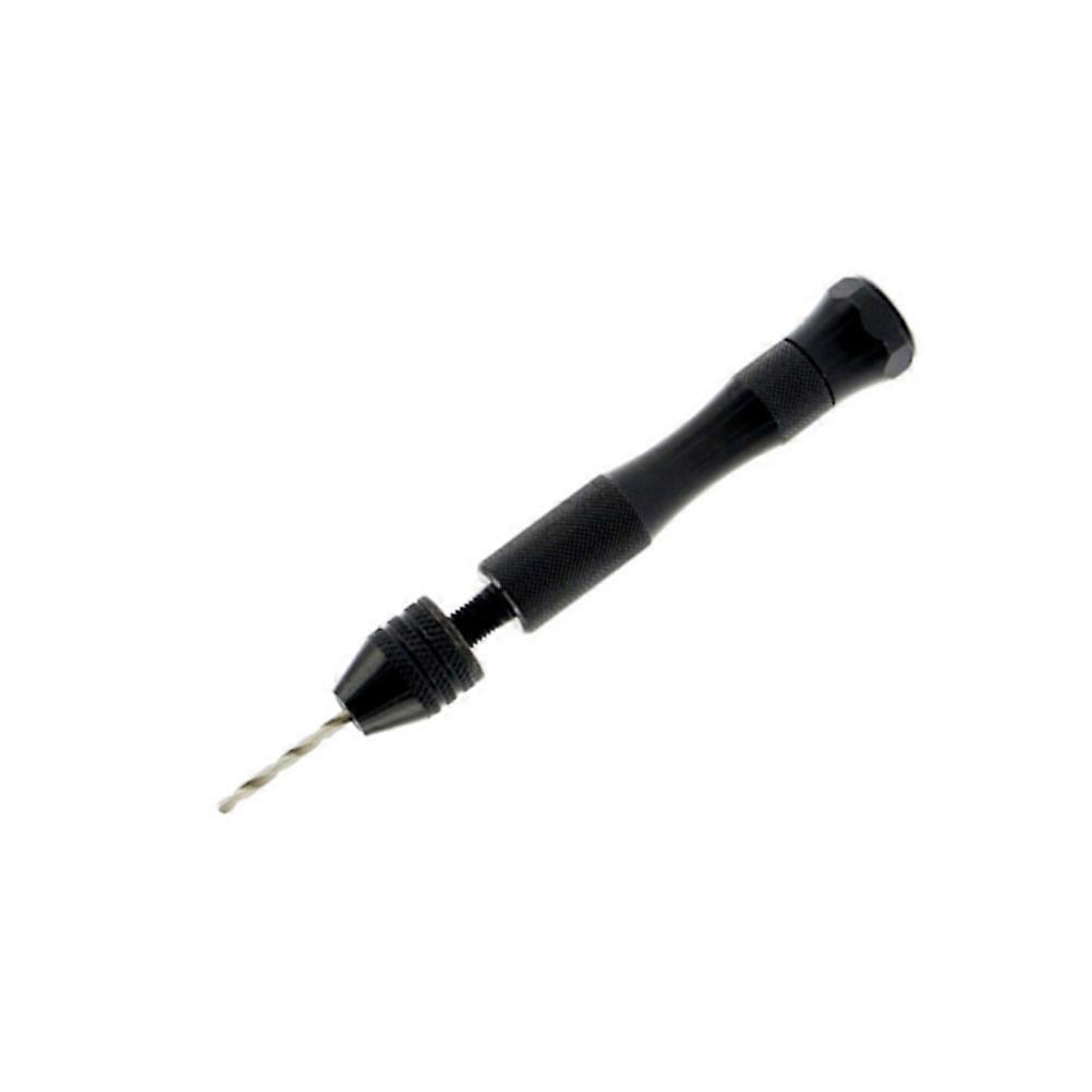 11PCS Aluminum Hand Drill Keyless Chuck with 10 Drills Rotary Tool A