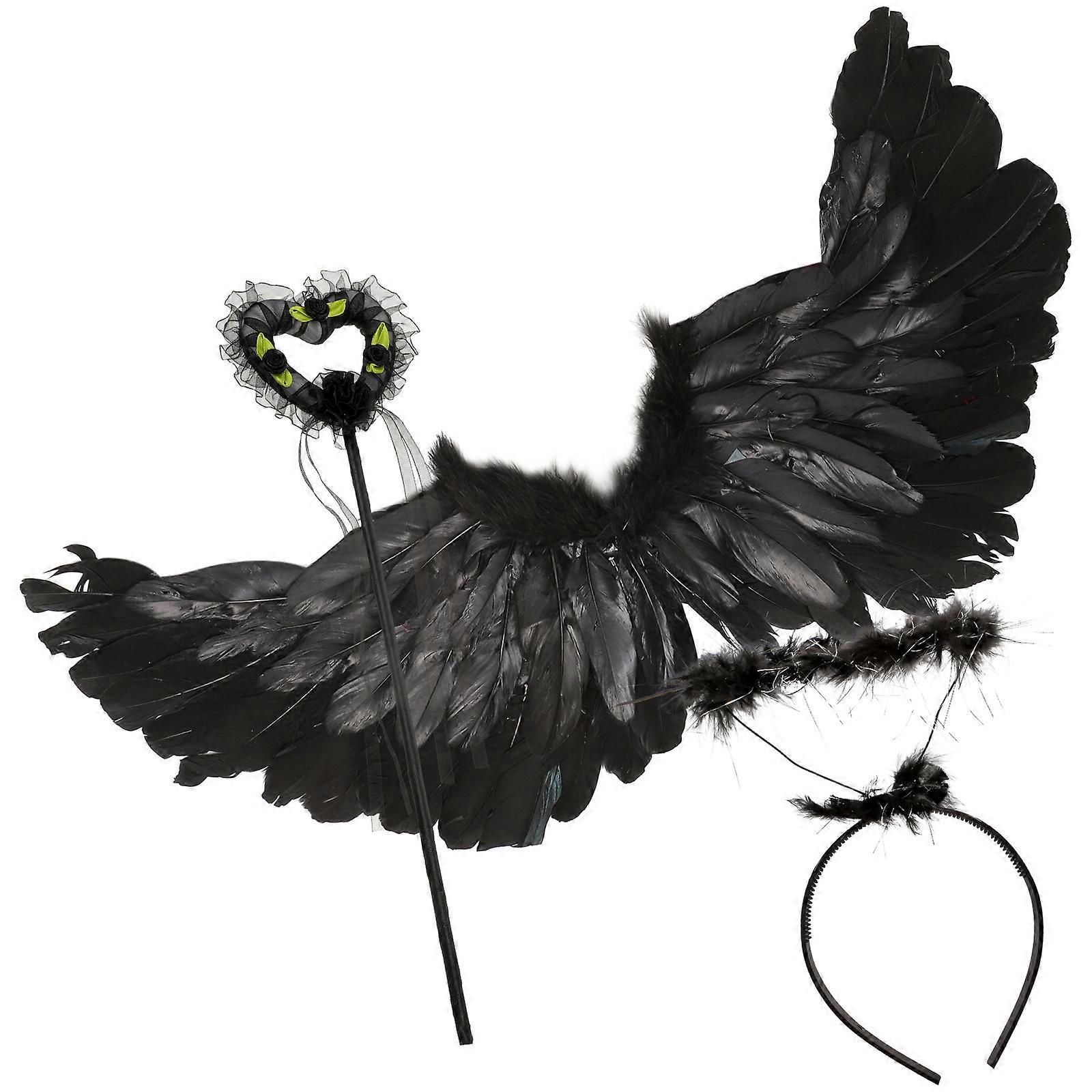 Englevinge kostymesett for rollespill og arrangementer for barn