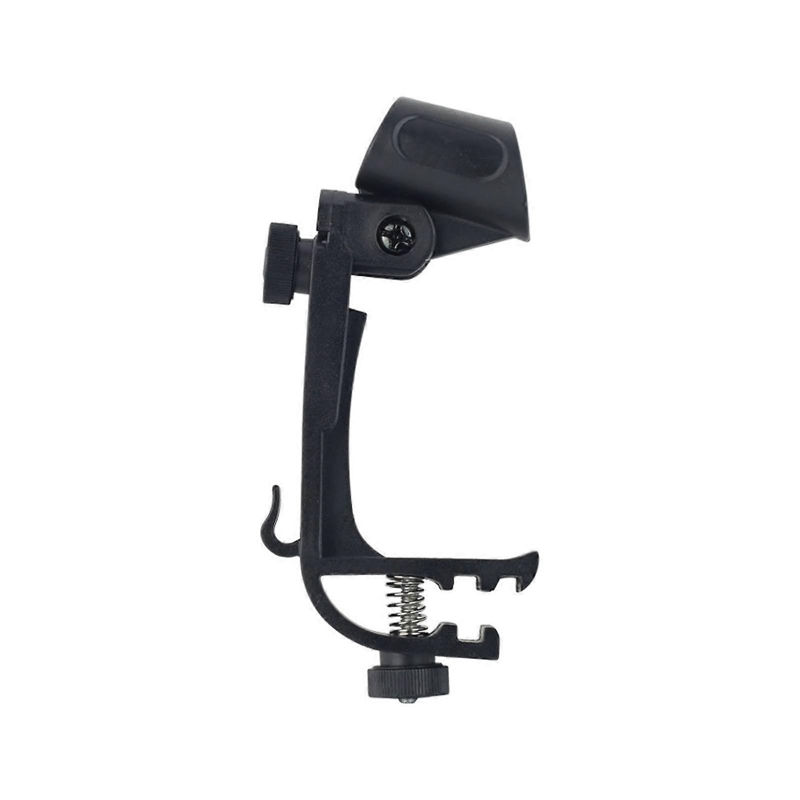 Drum Microphone Clips, Shockproof Drum Microphone Stand Clip, Drum Microphone Mounting Clamp for Instrument Accessories