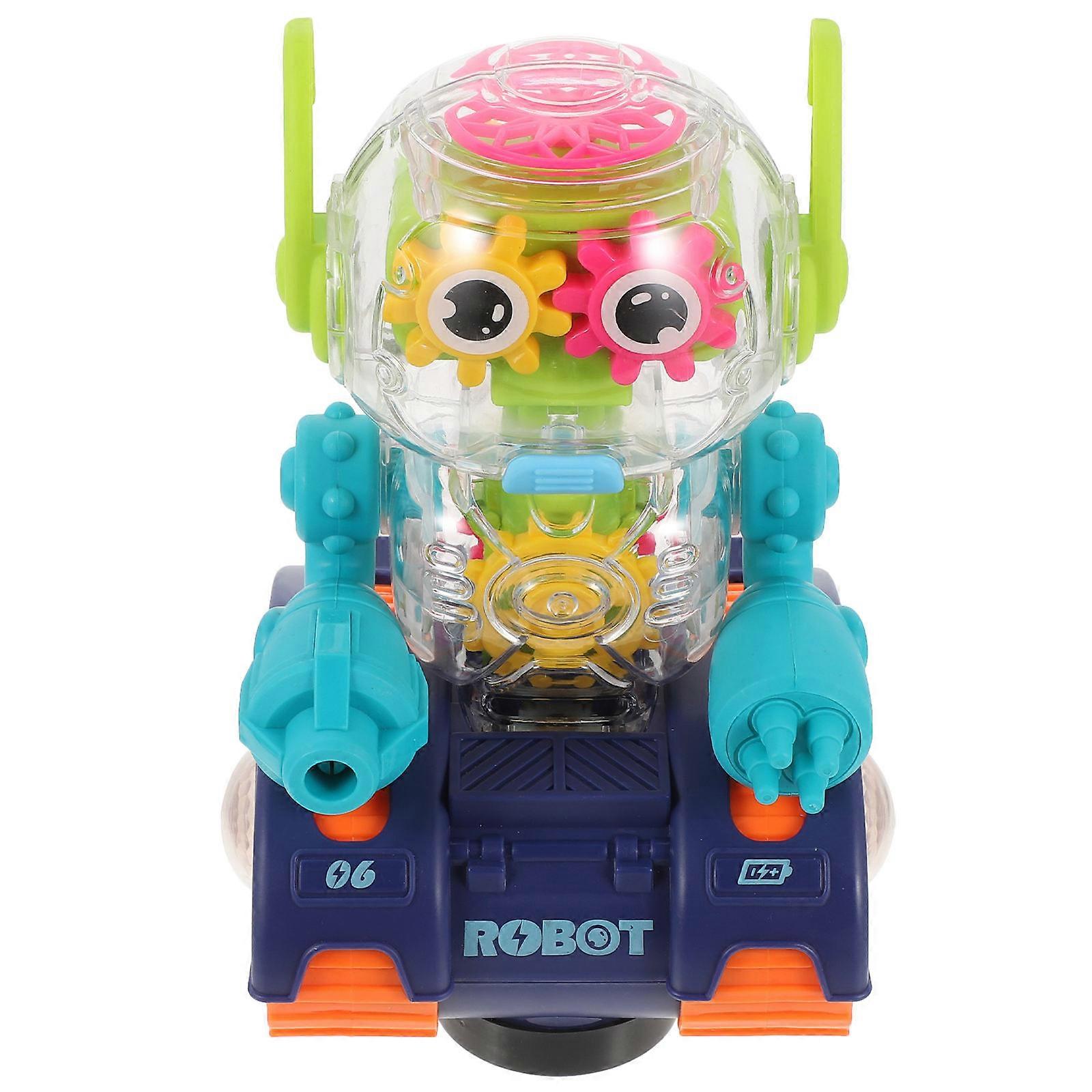 Electric Transparent Gear Robot for Educational