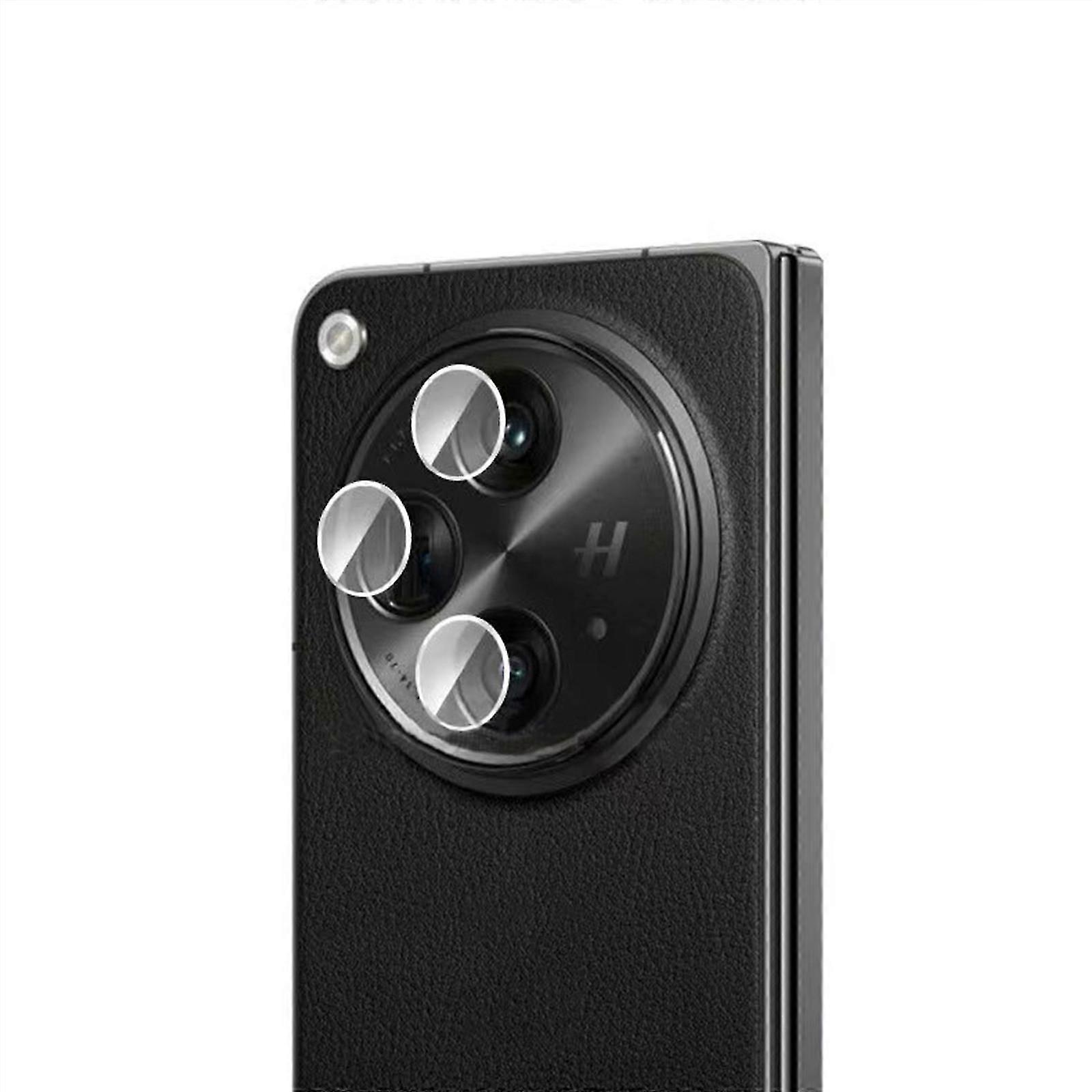For OnePlus Open Camera Lens Protector, 3Pcak For OnePlus Open 3D Transparent Tempered Glass Camera Lens Protector, HD Clear