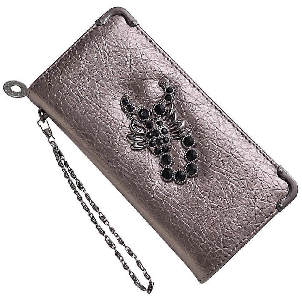 Large Capacity Women's Purses Wrist Chain Wallet Ideal For Travel And Business 8.25X3.93X1.18in Durable 1Pack