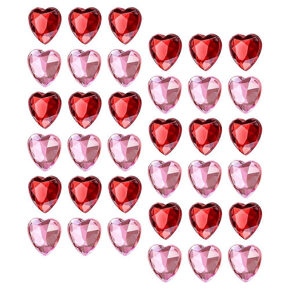 400Pcs Heart Shape Vase Filler Transparent Style Decorative Item Table Decor Function Perfect For Themed Parties Birthdays