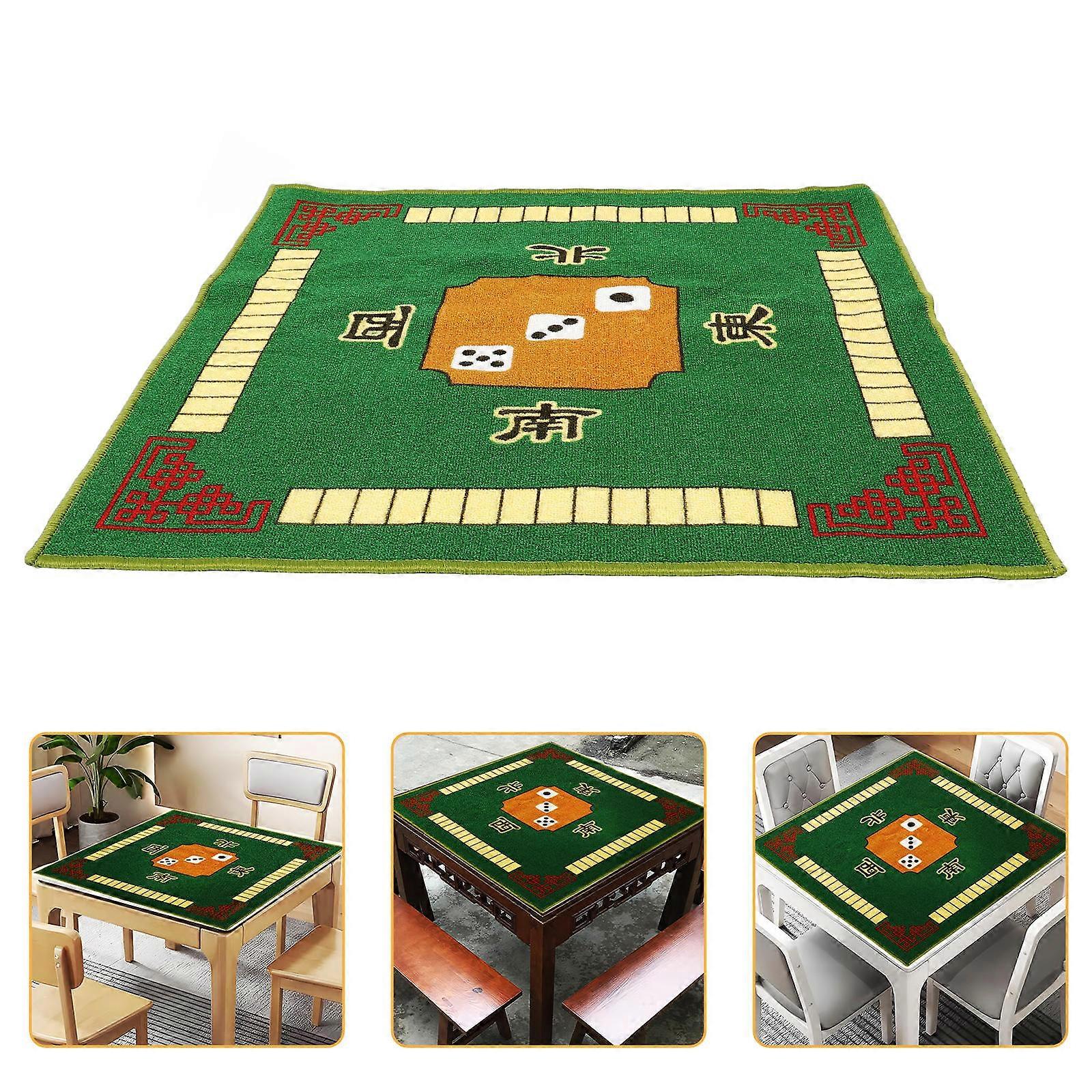 Non Slip Mahjong Mat Square Protective Table Cover for Home, Travel & Party Use – Lightweight & Portable Game Pad