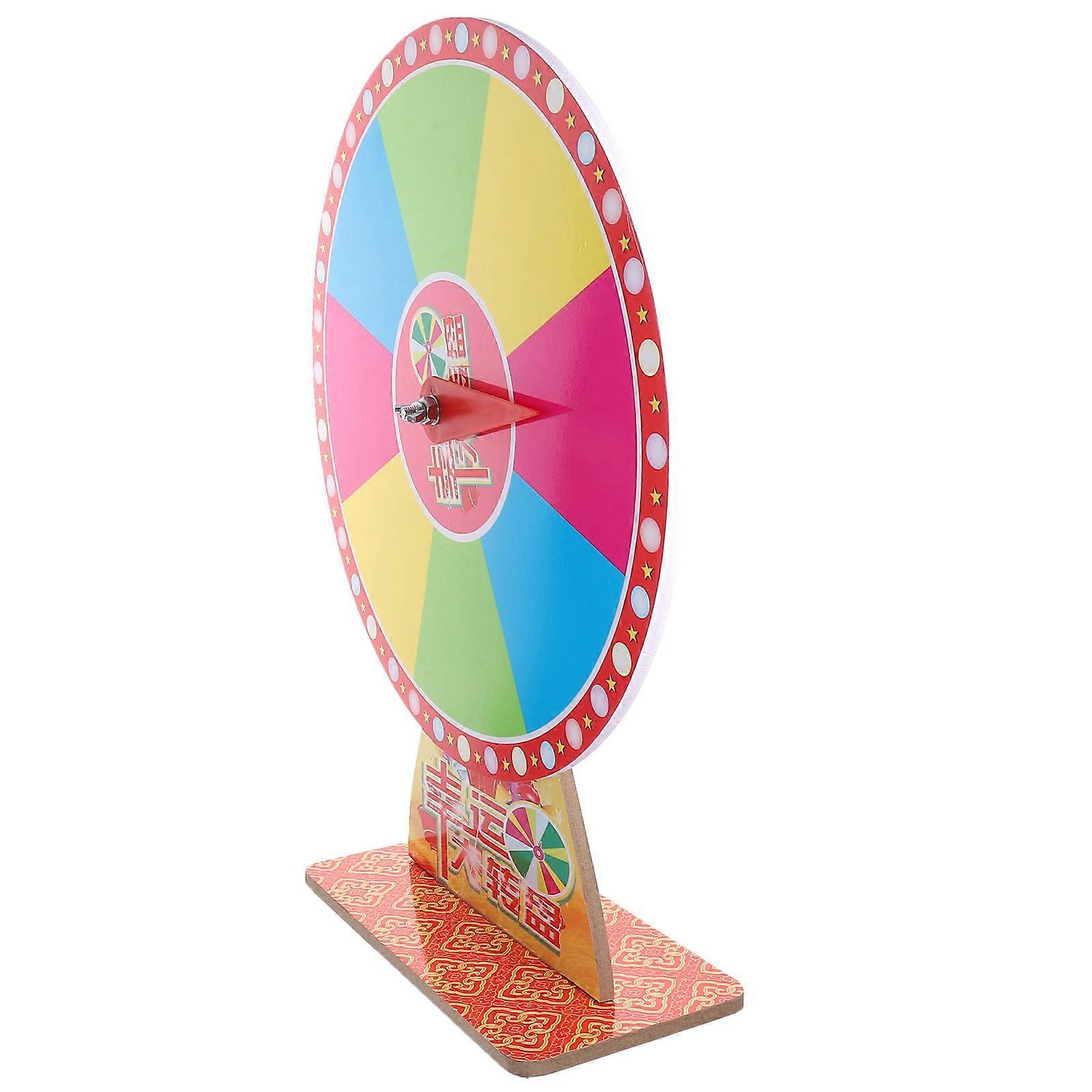 Prize Wheel Game Turntable Slot Spinning Fortune Board for Carnivals, Classroom Activities, and Interactive Fun