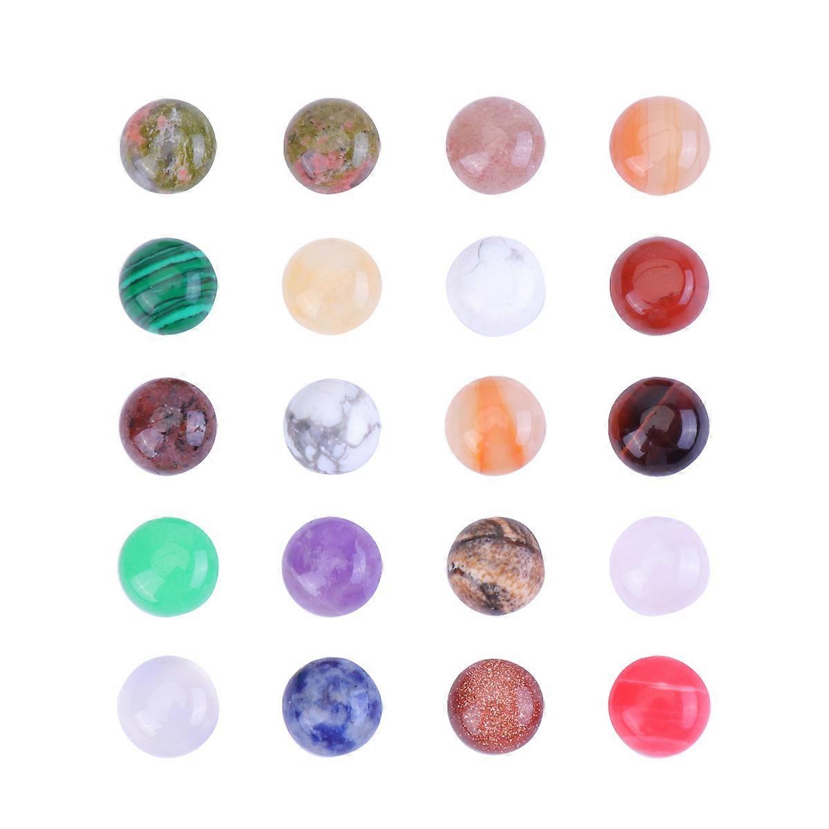20Pcs Time Paster Semicircle Bead Sticker Decorative Accessories Ideal For DIY Jewelry Making And Crafts Suitable For Creative Artists
