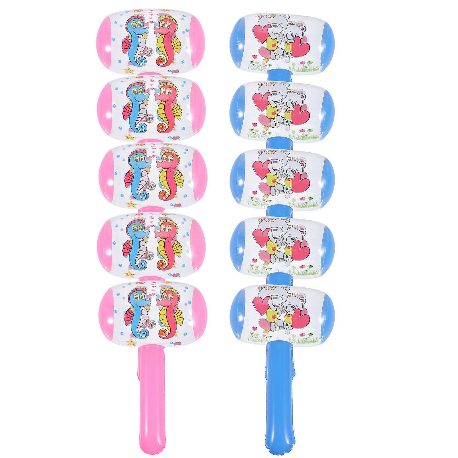 Inflatable Hammer Toy for Kids with Assorted Color and Realistic Design Made of PVC and Metal Safe to Use