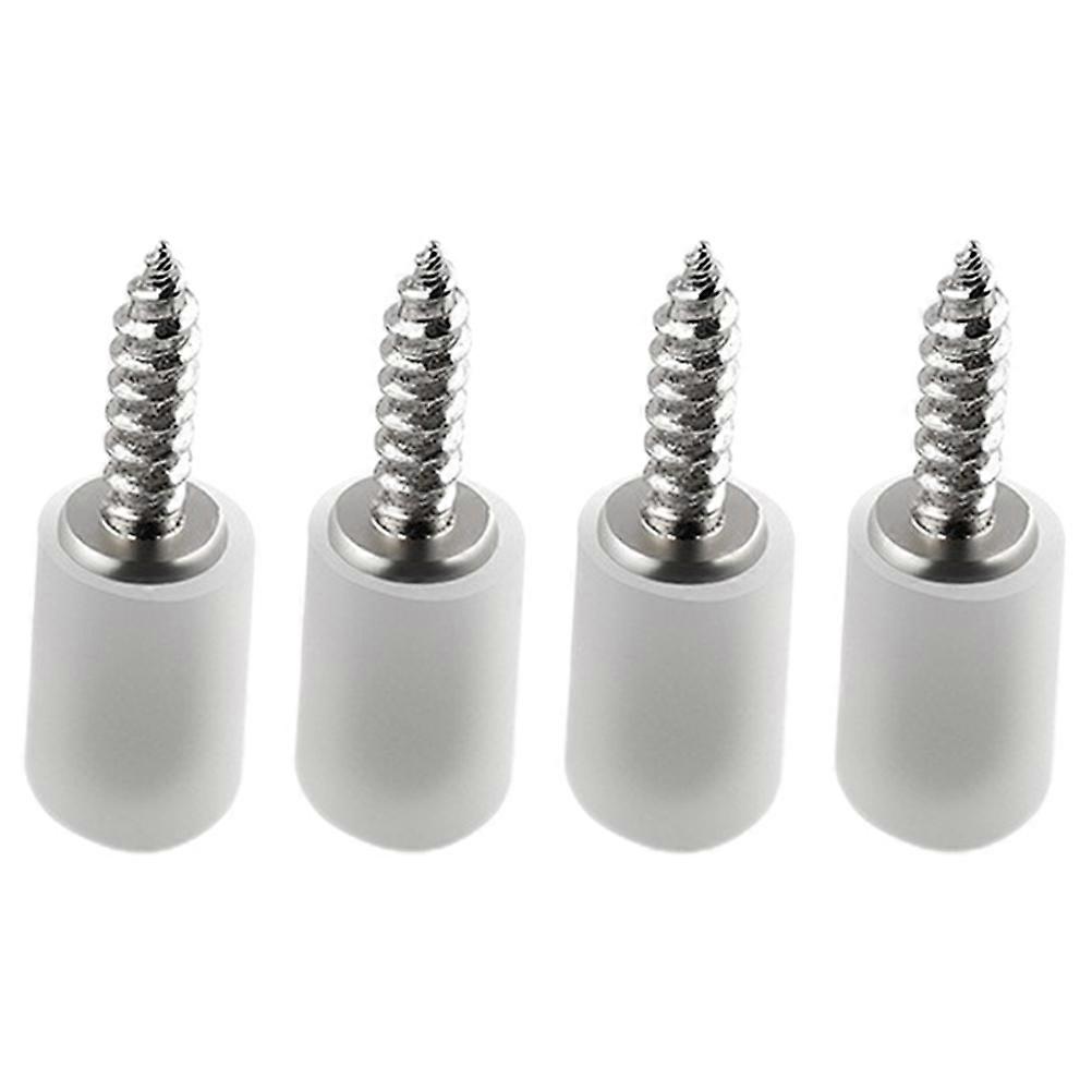4pcs Heavy Duty Shelf Support Pegs with Screws and Noise Dampening Covers for Cabinets, Bookshelves, and Wardrobes
