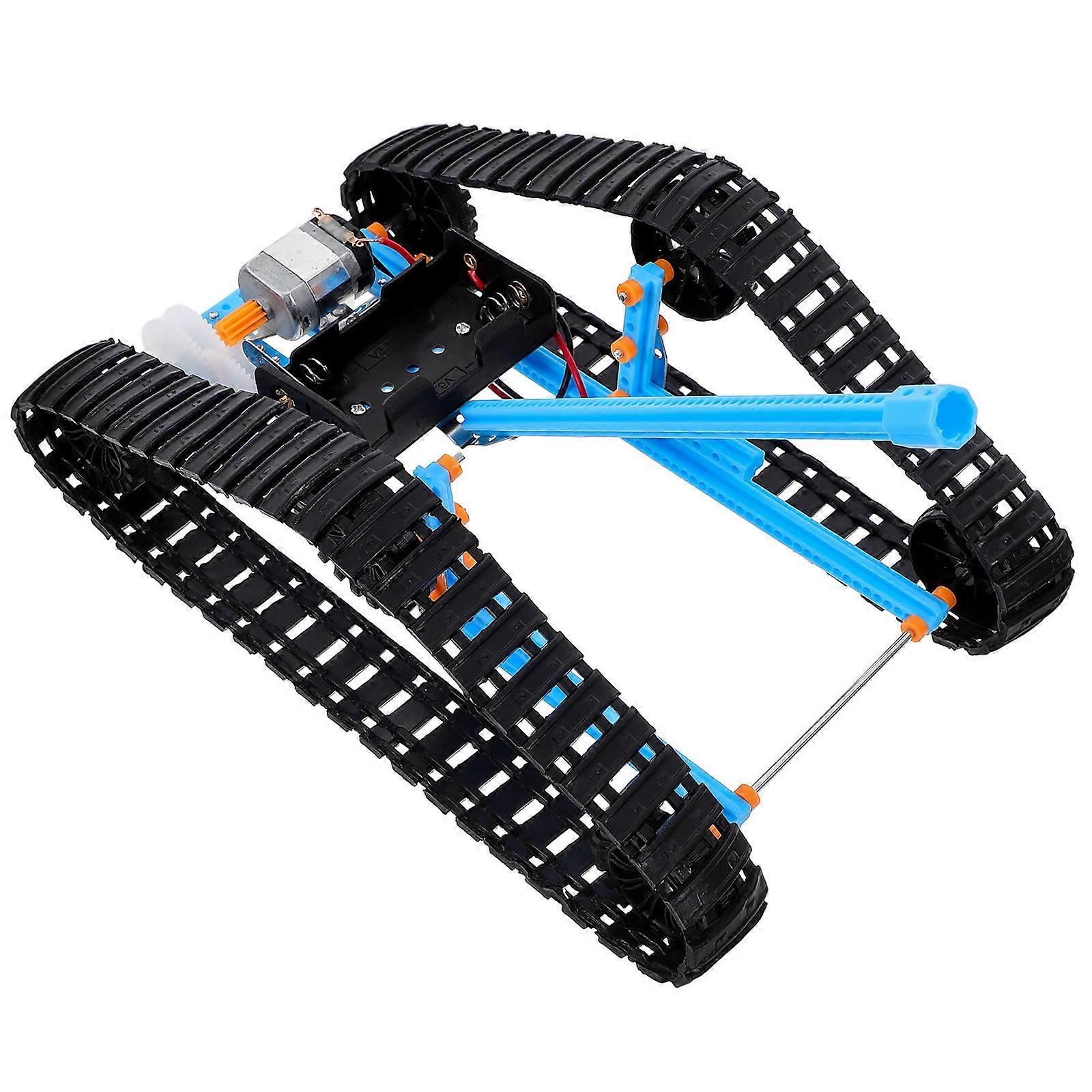 1 Set DIY Tracked Car Model Kit for Science Experiments, Engineering Learning, and Skill Development – Educational STEM Project Material for All Ages