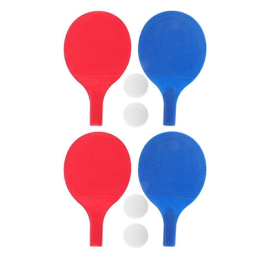 Plastic Table Tennis Racket Set for Kids with 8 Pieces Ideal for Outdoor Use and Beginner Practice