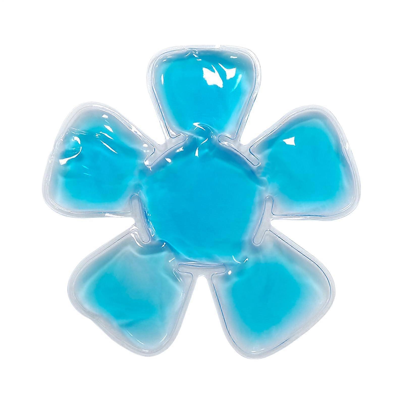 Ice pack for hat  Reusable gel shell, soothing – Reusable pad for cooling, recovery, and wellbeing, for hiking, cycling, light blue
