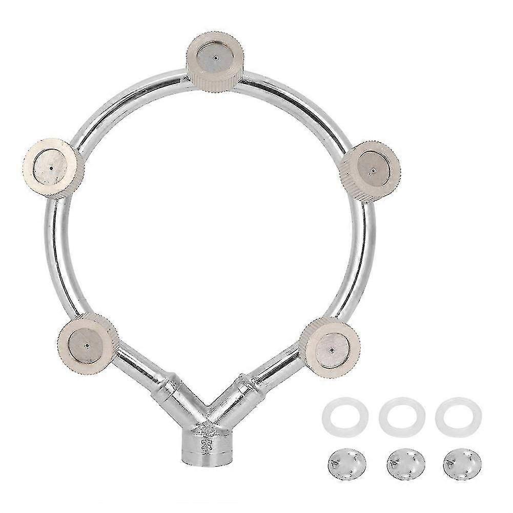 Ring Five Hose Nozzle Mobile Water Pressure Sprayer - Adjustable Garden Accessory Tool for Efficient Watering