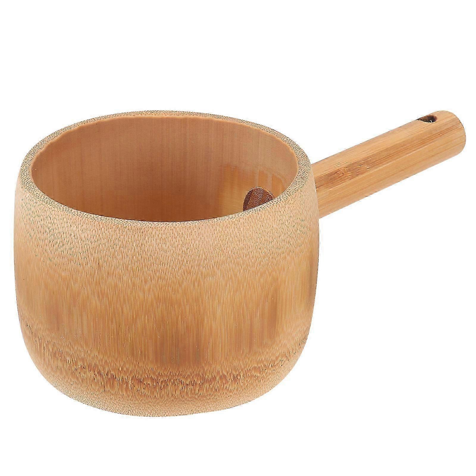 Practical Bamboo Water Ladle, Long Handle Design, Comfort and Safety