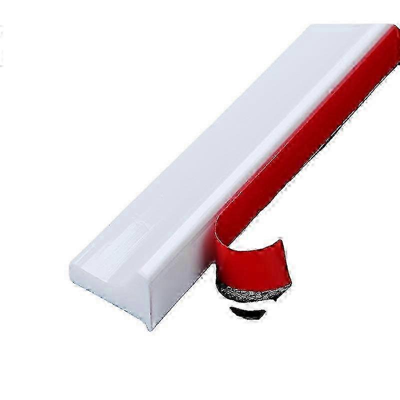 52"/1.3M Clear Shower Barrier with Silicone Retention System, Overflow Resistant Shower Threshold, Self-Adhesive Rubber Dam for Bathroom Edition 0812