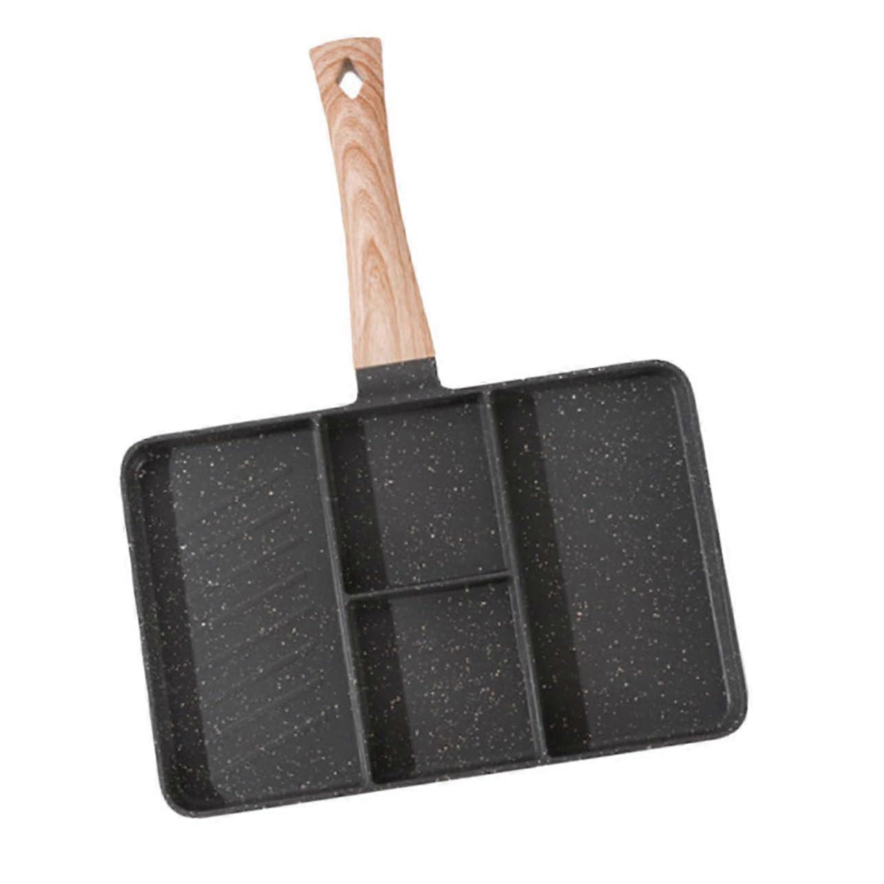 Handheld NonStick Frying Pan for Cooking Eggs and Pancakes Black