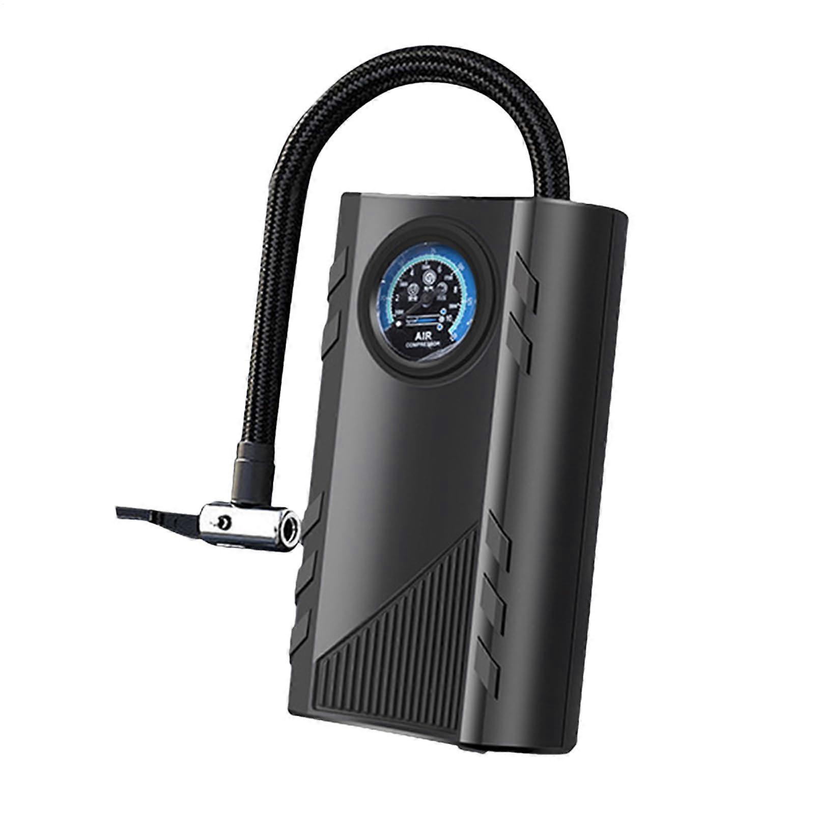 Electric Tire Air Compressor Portable Car Pump, PlugIn Inflator with Power Cable