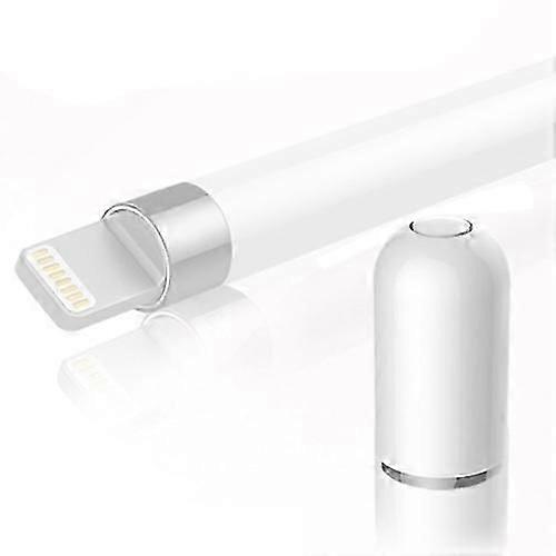 White pencil cap for Apple Pencil 1 - Magnetic stylus protector