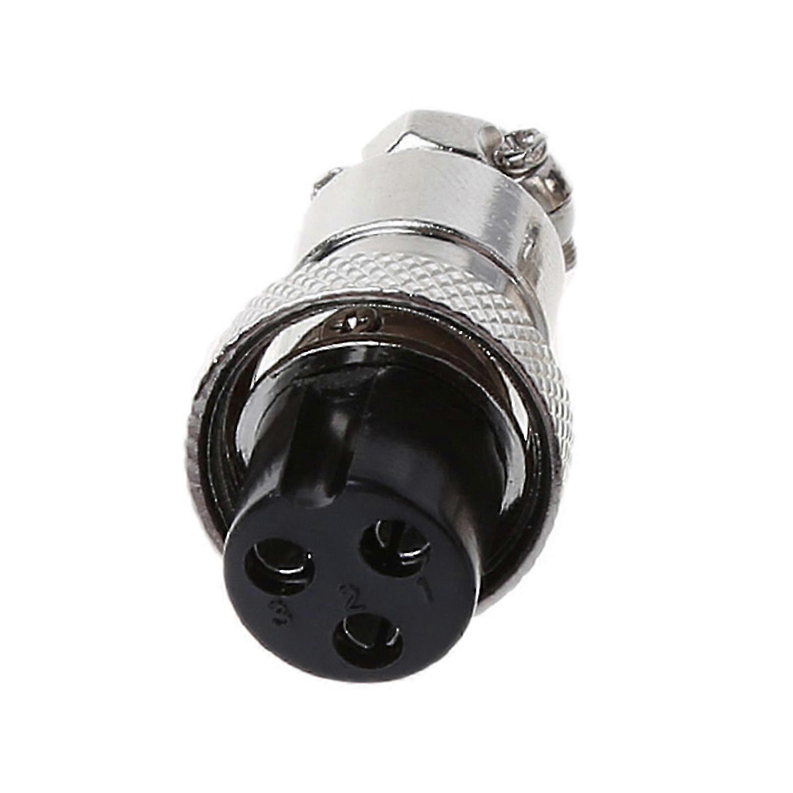 Aviation Socket Connector with 3/4/8 Pin Female Circular Butting for GX16 Edition 0816