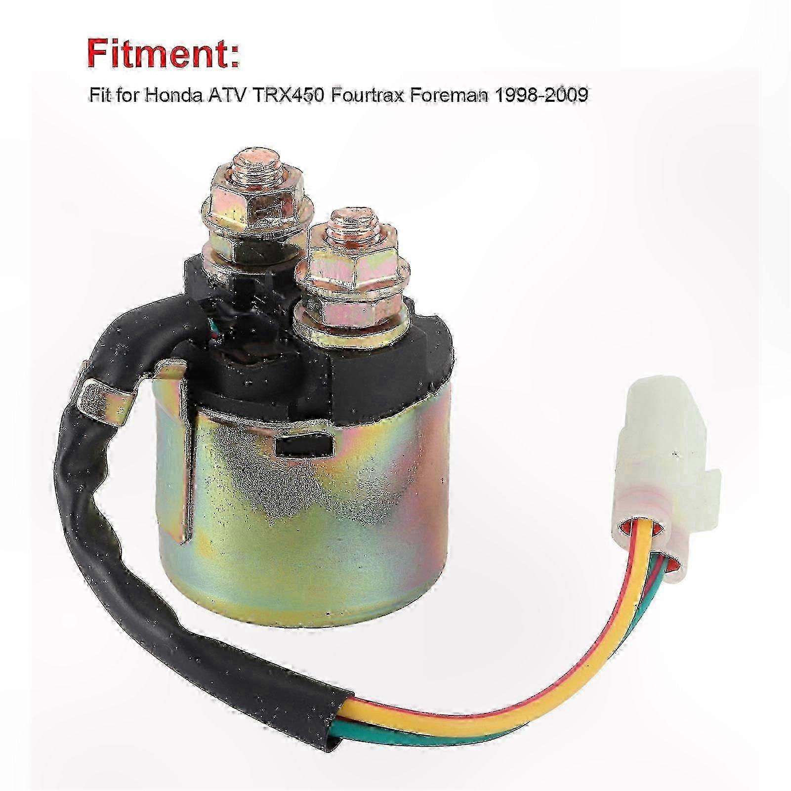 Starter Relay Solenoid Replacement Suitable for Certain Brand ATV TRX450 Fourtrax Foreman 1998-2009