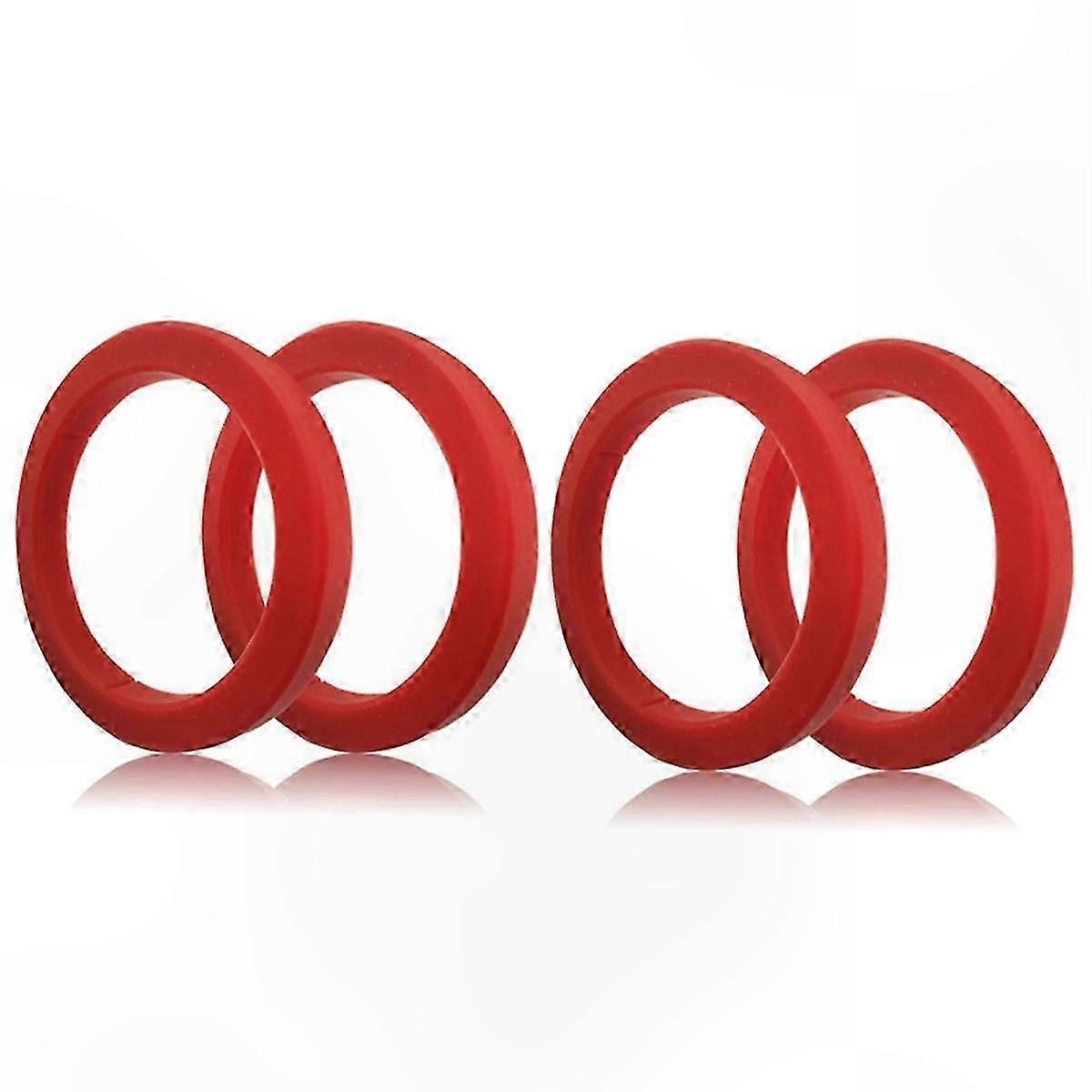 4Pcs 8mm Red Silicone Grouphead Gasket Rings for E61 Espresso Machines