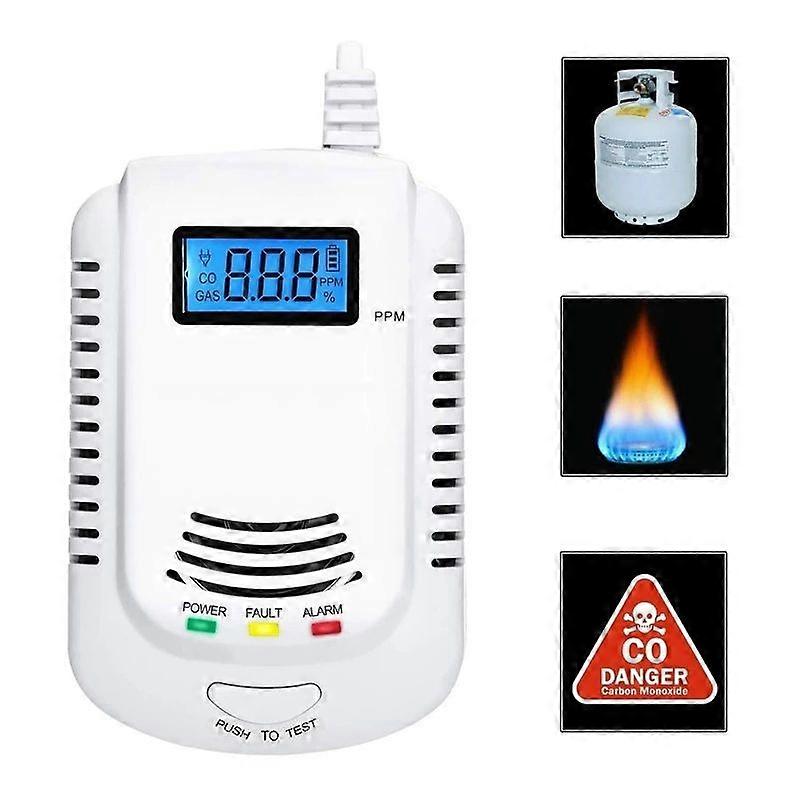 Coalgas Natural Gas Methane Propane Leak Detector Tester Measurer Home Security Tool, EU Plug