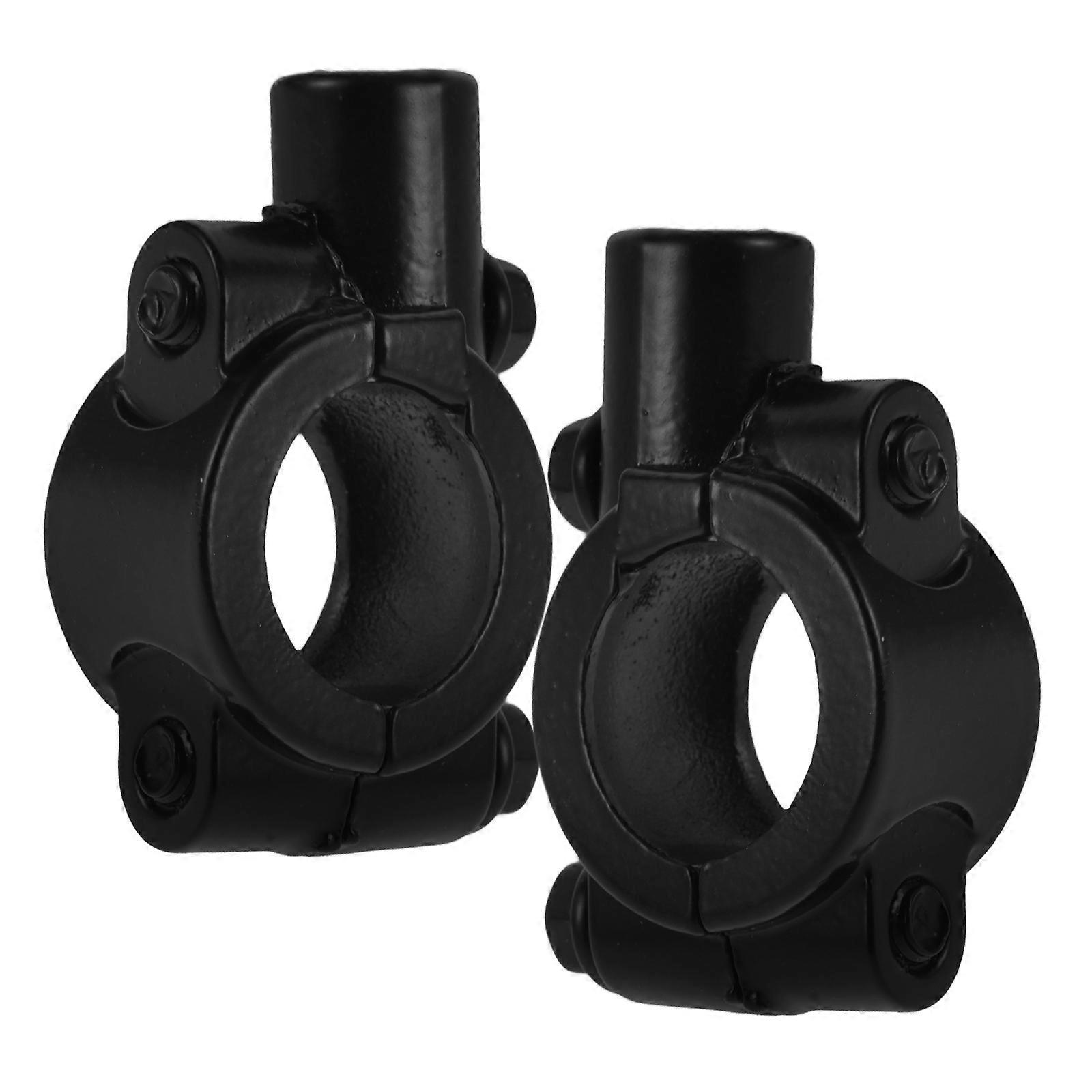 Durable Iron Motorcycle Handlebar Mirror Mount Clamp Adapter for Bikes, Scooters, ATVs – Easy Installation, Versatile Bracket