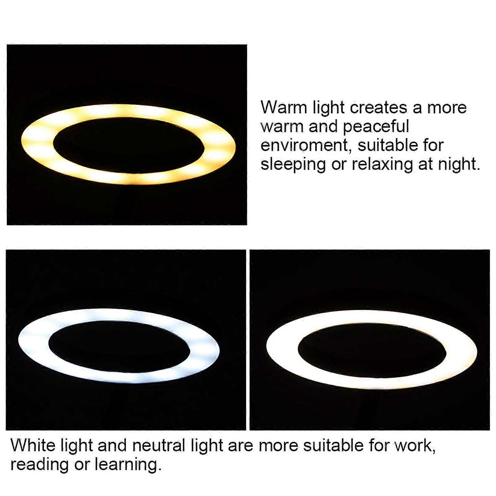 Adjustable Tattoo Desk Light Flexible Makeup Microblading Clip On LED Ring Light