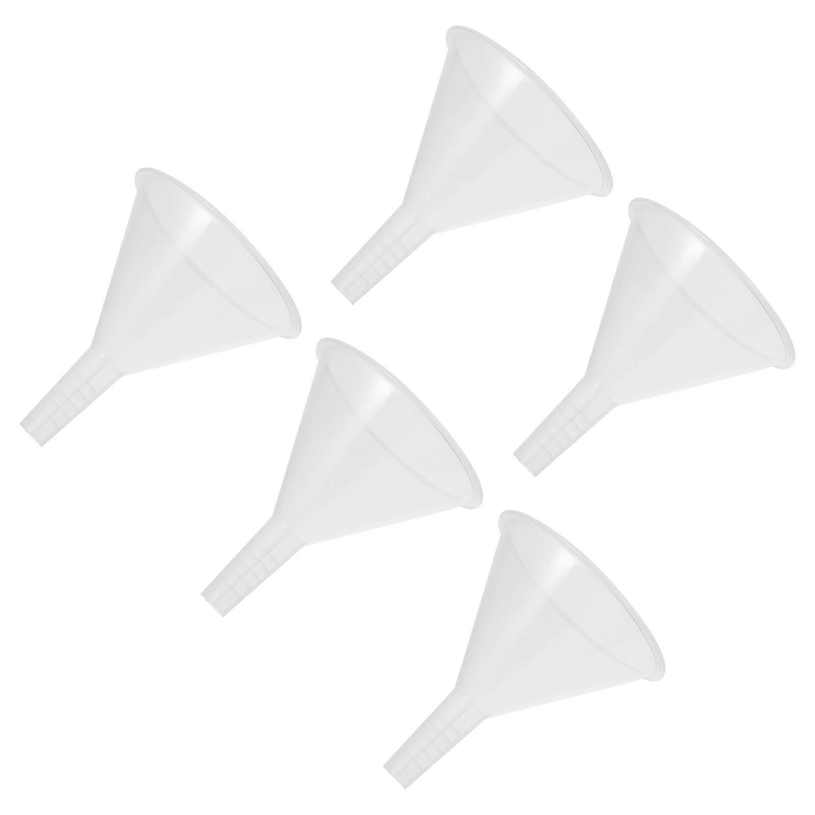 Transparent Plastic Laboratory Filling Funnel for Experiment with Fine Workmanship and Creative Design 100mm