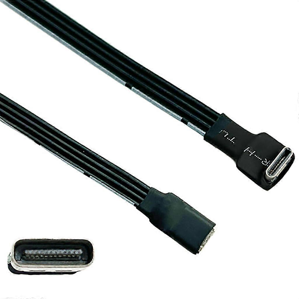 USB C Male to Female USB C Ribbon Cable Charging CordCharging Sync 480mbps Connector for Phone Tablet Headphone Ref: 9937